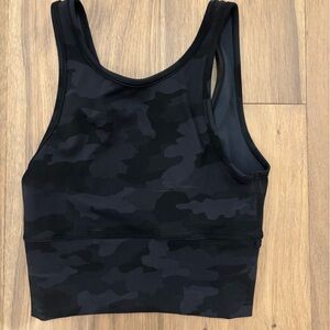 Kids Black Camouflage Leggings